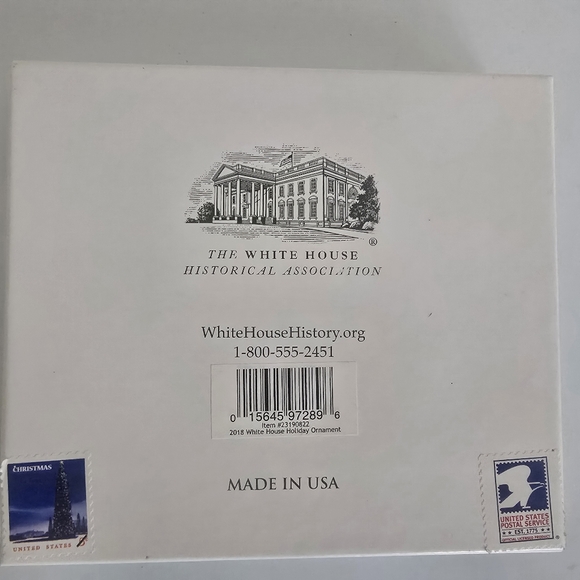2018 White House Historical Association Christmas Ornament Truman Box And Papers - Picture 11 of 11